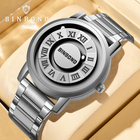 BINBOND LUXURY STAINLESS STEEL WATCH