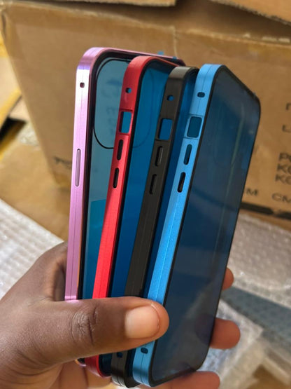 MAGNETIC DOUBLE-SIDED GLASS IPHONE CASE