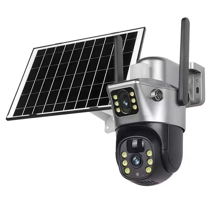 SOLAR POWERED DUAL LENS SECURITY CAMERA — 4G & WIFI MODELS