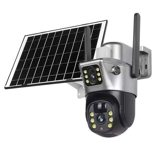 SOLAR POWERED DUAL LENS SECURITY CAMERA — 4G & WIFI MODELS