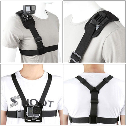 CHEST MOUNT HARNESS KIT — PHONE & ACTION CAMERA HOLDER