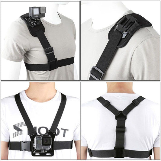 CHEST MOUNT HARNESS KIT — PHONE & ACTION CAMERA HOLDER