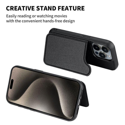 MAGSAFE LEATHER WALLET CARD HOLDER IPHONE CASE – 5 COLORS