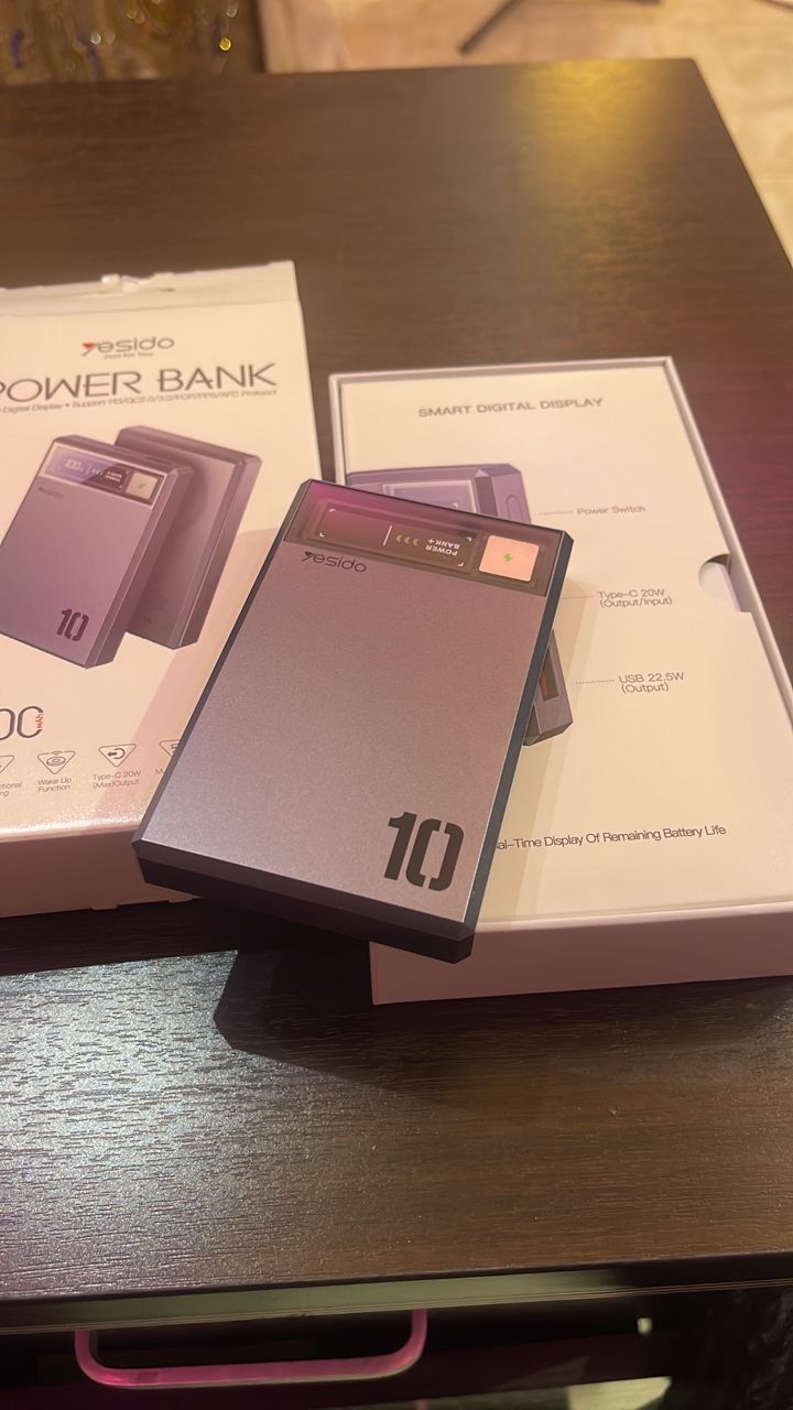 YESIDO YP61 10000MAH MAGNETIC WIRELESS POWER BANK – 22.5W FAST CHARGE