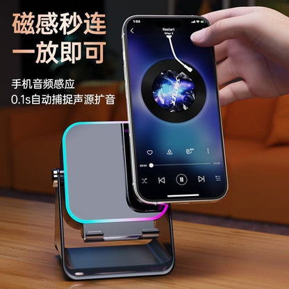 3-in-1 Bluetooth Speaker, Phone Stand & Power Bank with RGB Light