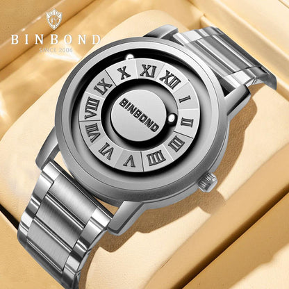 BINBOND LUXURY STAINLESS STEEL WATCH