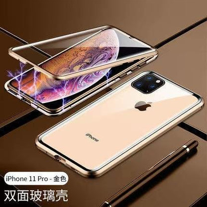 MAGNETIC DOUBLE-SIDED GLASS IPHONE CASE