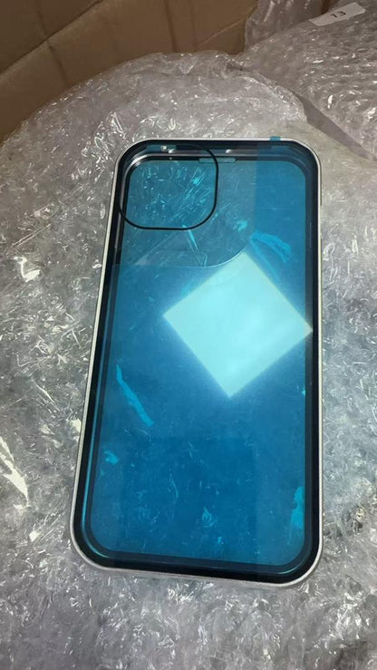 MAGNETIC DOUBLE-SIDED GLASS IPHONE CASE