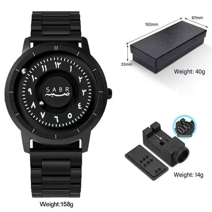 SABR MAGNETIC BALL WATCH — ARABIC NUMERALS STEEL BRACELE