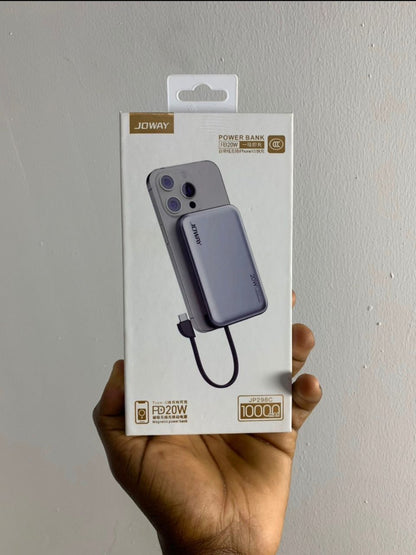 JOWAY 10000MAH PD 20W MAGNETIC WIRELESS POWER BANK – JP298C