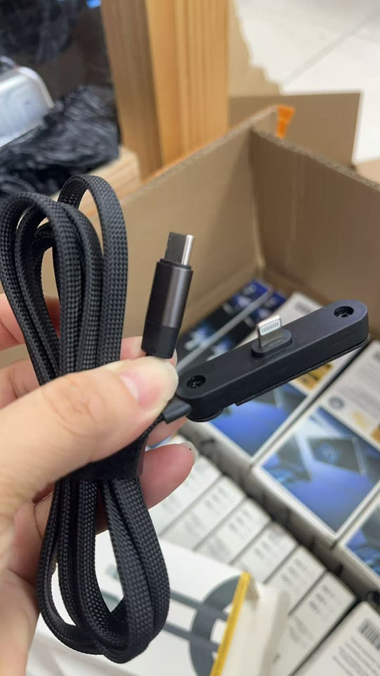 Joway 2-in-1 Foldable Phone Stand Adapter + 240W Braided Data Cable (USB-C to USB-C)