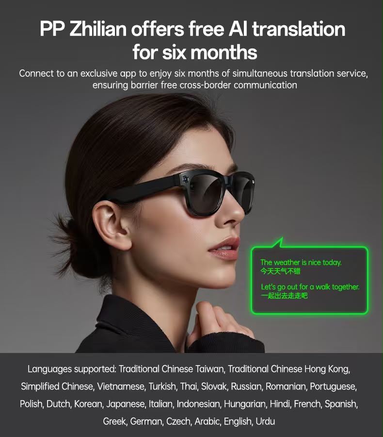 Yesido AI Smart Glasses – Voice Interaction & HD Recording