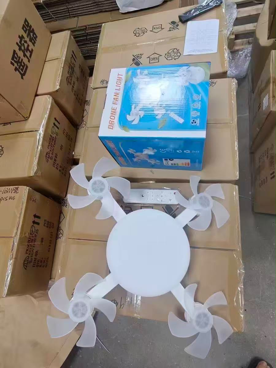 Drone Fan Light – quadcopter-style ceiling fan with LED