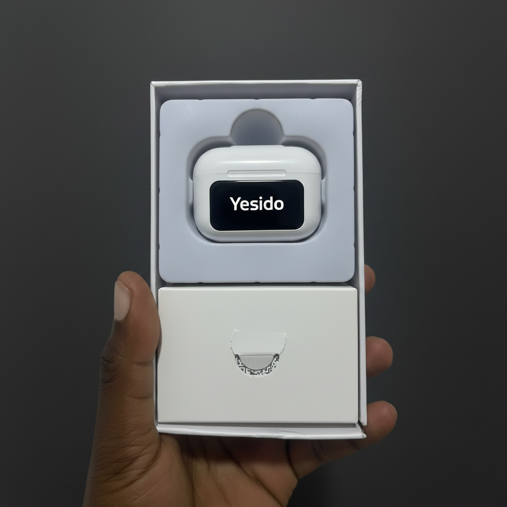 YESIDO TWS29 HD LCD TOUCH CONTROL WIRELESS EARBUDS – ANC+ENC