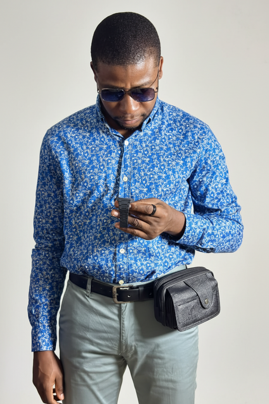 MEN'S LEATHER WAIST BAG — MULTI-POCKET BELT POUCH